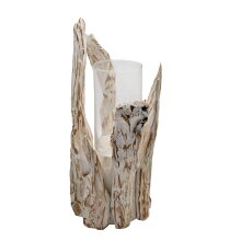 Driftwood design with lantern white
