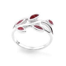 Ring "Zweig" aus Silber mit Schaumkoralle,...