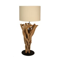 Lampe aus Lianen mit Schirm Zylinderform