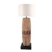 Lampe "Kambodscha" mit Schirm in Zylinderform