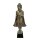 Standing Buddha sculpture, rose/gold/white