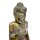 Standing Buddha sculpture, rose/gold/white