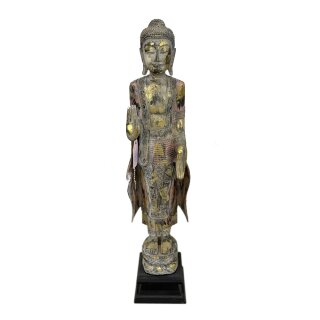 Buddha Figur stehend 115 cm rose