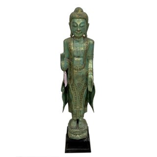 Buddha Figur stehend 115 cm grün