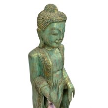 Buddha Figur stehend 115 cm grün