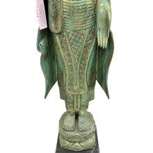 Buddha Figur stehend 115 cm grün