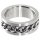 Edelstahlring, 8 mm breit, U: 71 mm