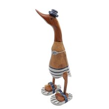 Enten Frau im Bikini 40 cm blau