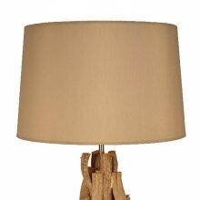 Tischlampe ST-184 mit Lampenschirm hellbraun Ø40
