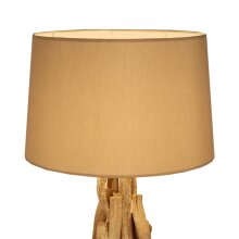 Tischlampe ST-184 mit Lampenschirm hellbraun Ø40