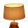 Lampe "3 Steine"mit Schirm leinen hell, oval