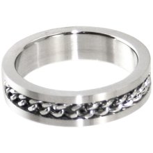 Edelstahlring, 5 mm breit, U: 65 mm