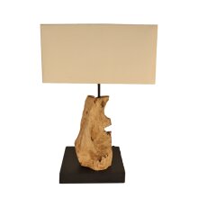 Lampe mit Schirm in rechteckig