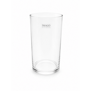 Glass for candles or decorations H 20 cm