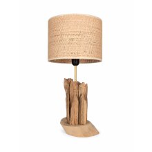 Lampe "Treibholzstamm" mit Lampenschirm in...