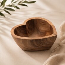 Schale Teakholz " Love" 15 cm