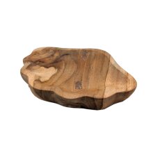 Schale Teakholz " Muschel" 16 x 13 cm