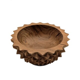 Schale Teakholz "halbe Ananas"  18 cm