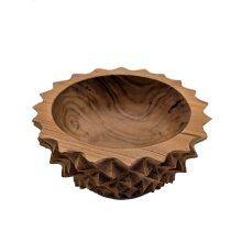 Schale Teakholz "halbe Ananas"  18 cm