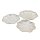 Platten Set "Blume" , 3 teilig