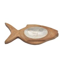 Dekoschalen aus Teakholz  – Fisch-Design