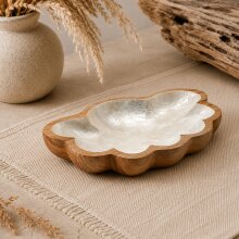 Schale ausTeakholz "Blüte"
