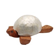 Aschenbecher Teakholz Schildkröte