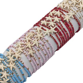 Armbandrolle  Seesternl-Armband farbig,70 x