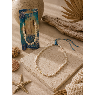 necklace, shell, turquoise