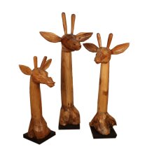 Giraffen Kopf 3er Set  (100,80,60 cm)