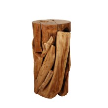 Solid teak stool