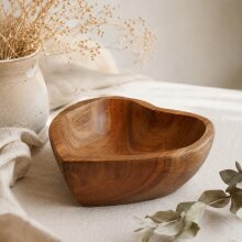 Decorative teak wood bowl