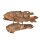 Große Fisch-Skulptur aus massivem Teakholz – ca. 100 cm