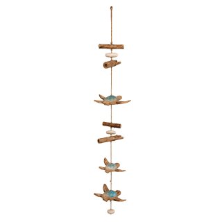 Windspiel 3 Schildkröten blau