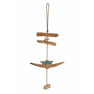 Wind chime "Turtle" blue