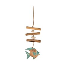 Windspiel 1 Fisch blau