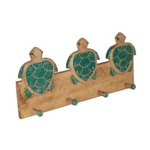 Wandgarderobe mit Schildkrötenmotiv