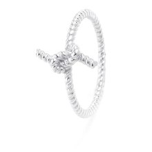 Ring "Knoten", Silber, U 55 mm