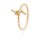 Ring "Knoten", Silber, goldfarben, U 60 mm