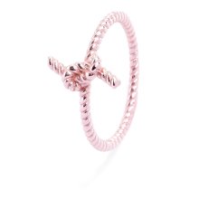 Ring "Knoten", Silber, roséfarben, in...