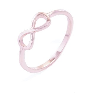 Ring "Infinity", Silber, roséfarben, U 52 mm