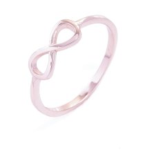Ring Infinity, Silber, roséfarben, U 55 mm