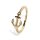 Ring "Anker", 925er Silber, U 49 mm, goldfarben