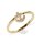 Ring "Anker", 925er Silber, goldfarben, in verschiedenen Größen