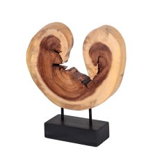 Tree disc "Heart" on stand