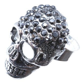 Ring "Skull", 35 x 20 mm, flexible Größe