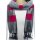maloo Schal "Jaquard" grau/pink