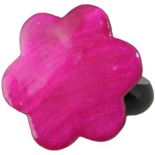 Ring, Resin, Perlmutt "Pink", Ø ca. 32 mm
