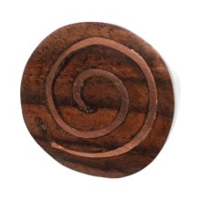 Holzring mit Kupfer "Spirale",...