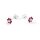 Ohrstecker Paar 925 Silber, Ø: 5 mm, siam